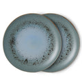 HKliving 70's Ceramic Dinner Plate Keramikteller 2er Set