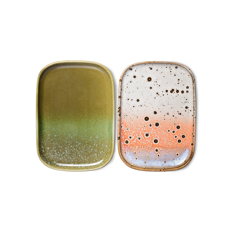 HKliving 70's Ceramics kleine Tabletts