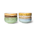HKliving 70's Ceramics Schalen XS – 4er-Set Stoneware