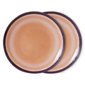 HKliving 70's Ceramic Dinner Plate Keramikteller 2er Set