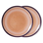 HKliving 70's Ceramic Dinner Plate Keramikteller 2er Set