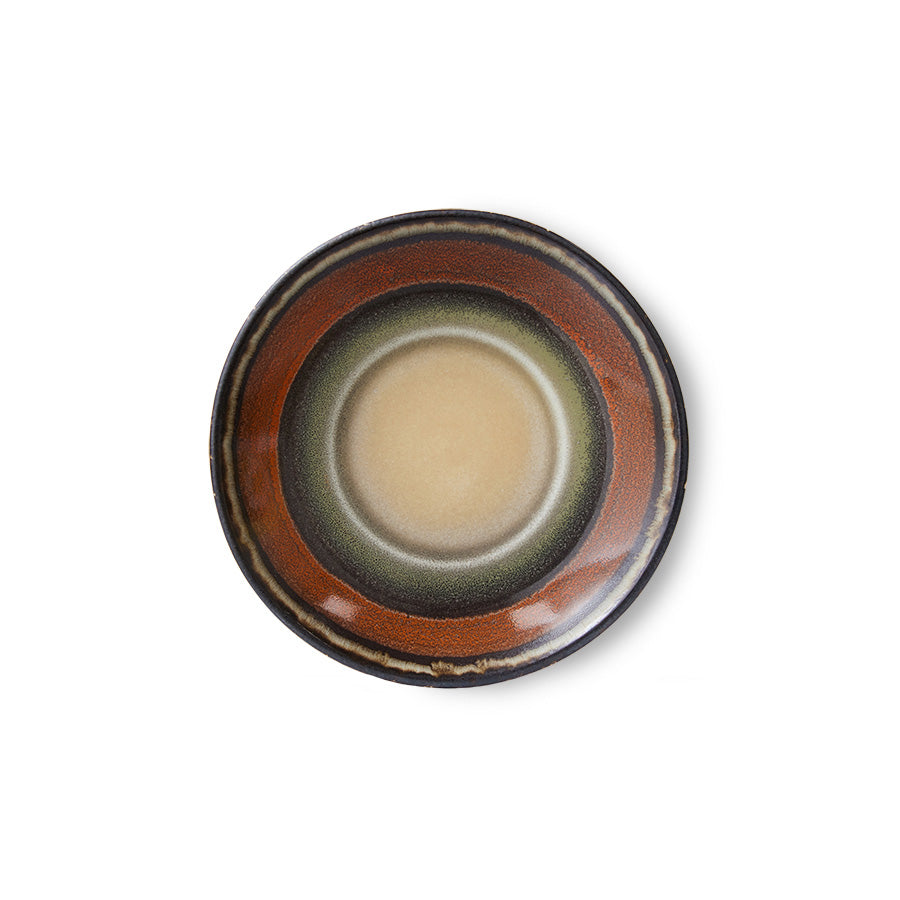 HKliving 70's Ceramics Untertasse – Steinzeug Retro-Design