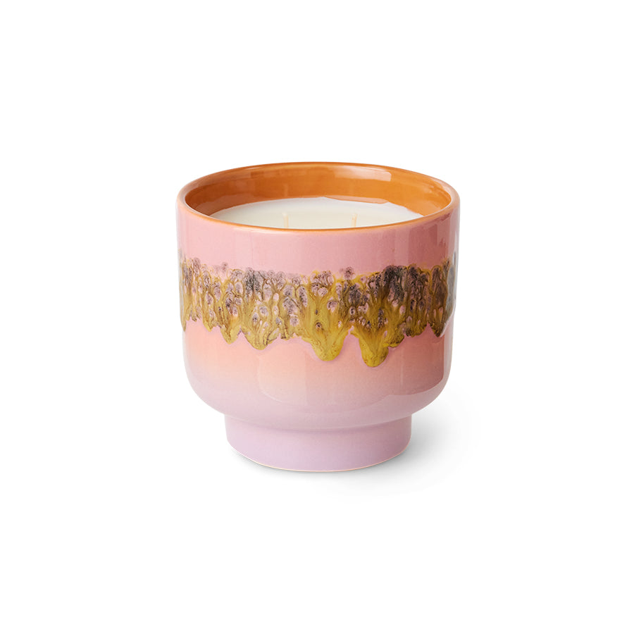 HKliving 70's Ceramics Miami Duftkerze – Steingut