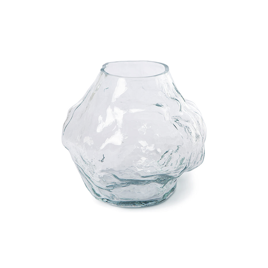 HKliving Cloud Blumenvase - klares Glas