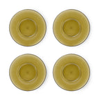 HKliving 70s Glassware Untertasse - 4er-Set Glas
