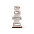 HKliving Keramikskulptur Reactive – Steinzeug, Braun, 57 cm