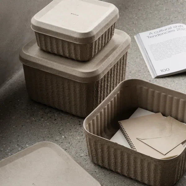 blomus REDO Aufbewahrungsbox S – recycelter Papierzellstoff