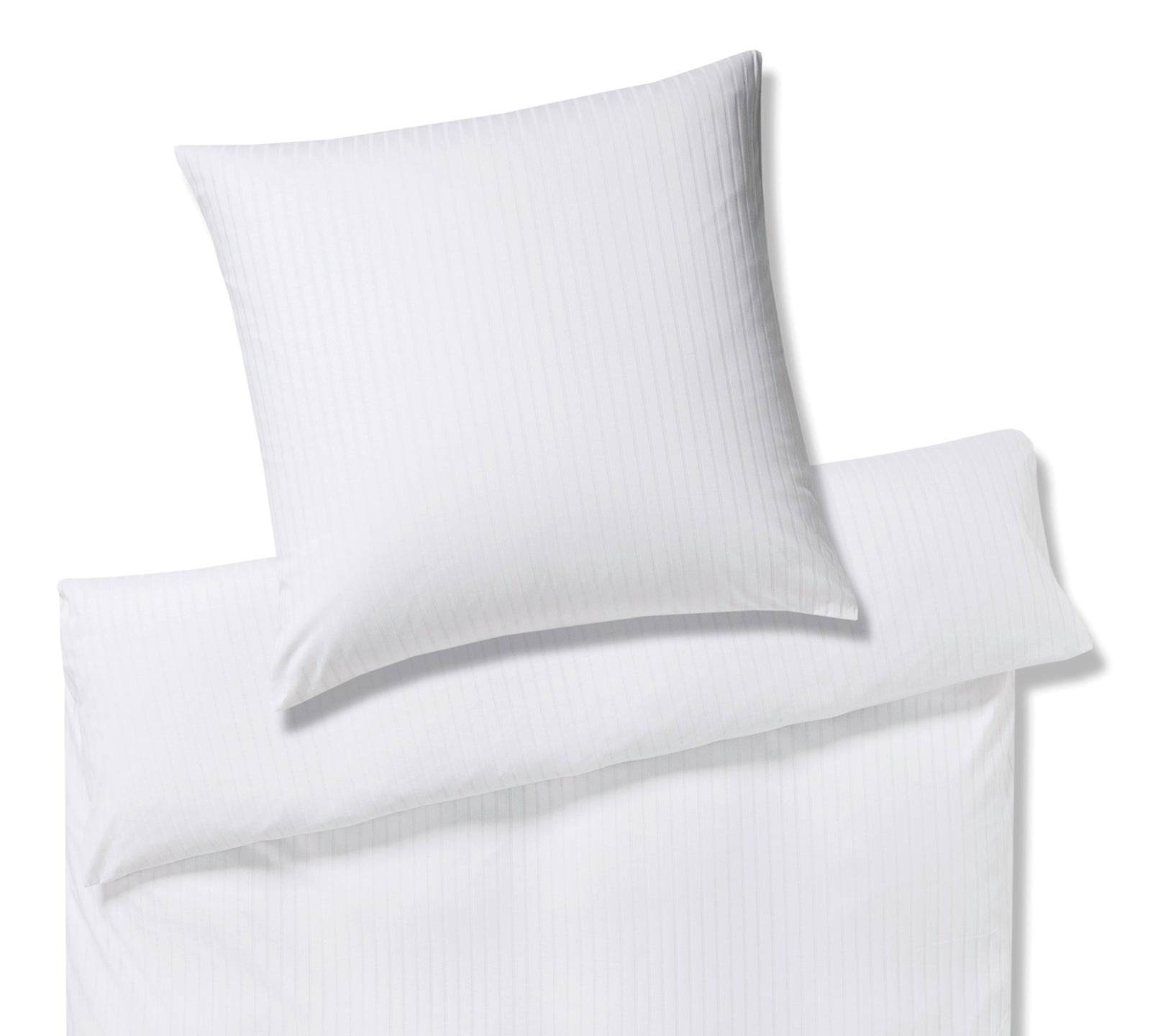 elegante Solid Stripe Kopfkissenbezug