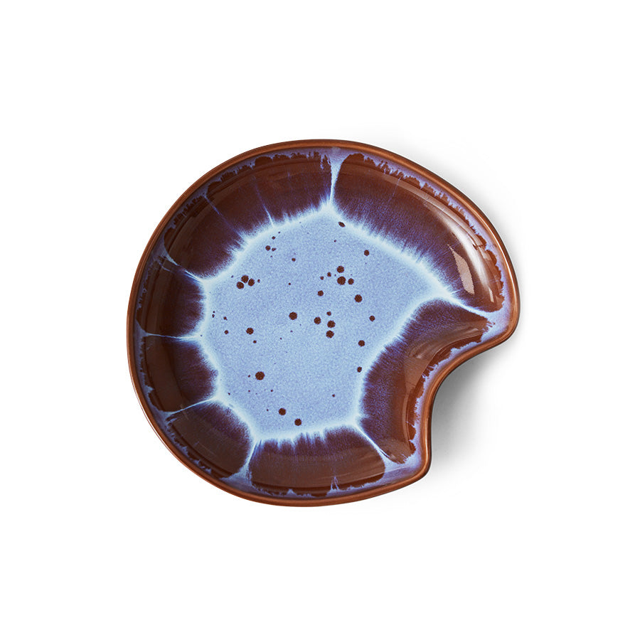 HKliving Shell Platte Sienna – Steinzeug, Ø 21 cm