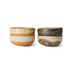 HKliving 70s Ceramic Tapas Schüssel - 4er-Set