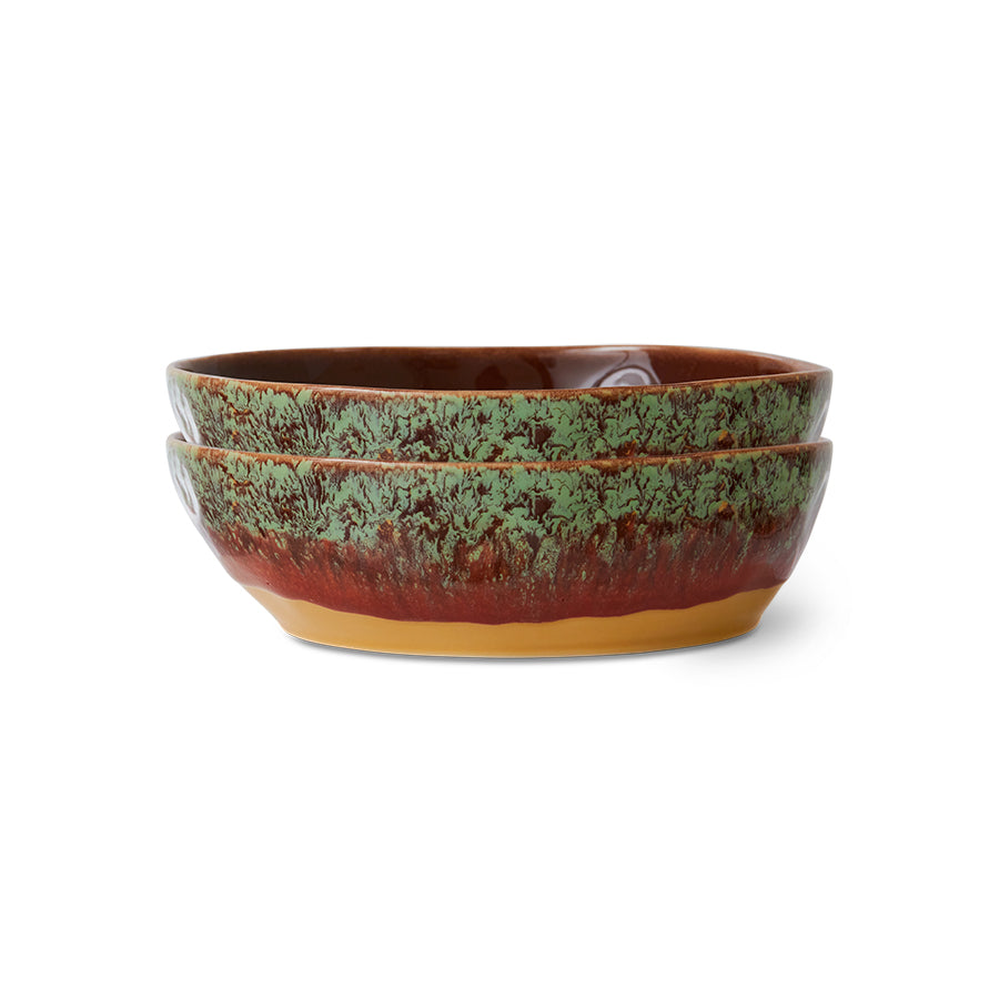 HKliving 70's ceramics Schüssel 2er Set
