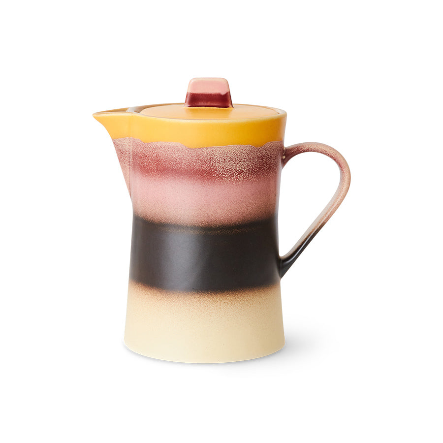 HKliving 70's Ceramics Teekanne – Steingut-Teekanne