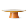 HKliving 70's Ceramics Servierplatte mit Fuß – Steingut