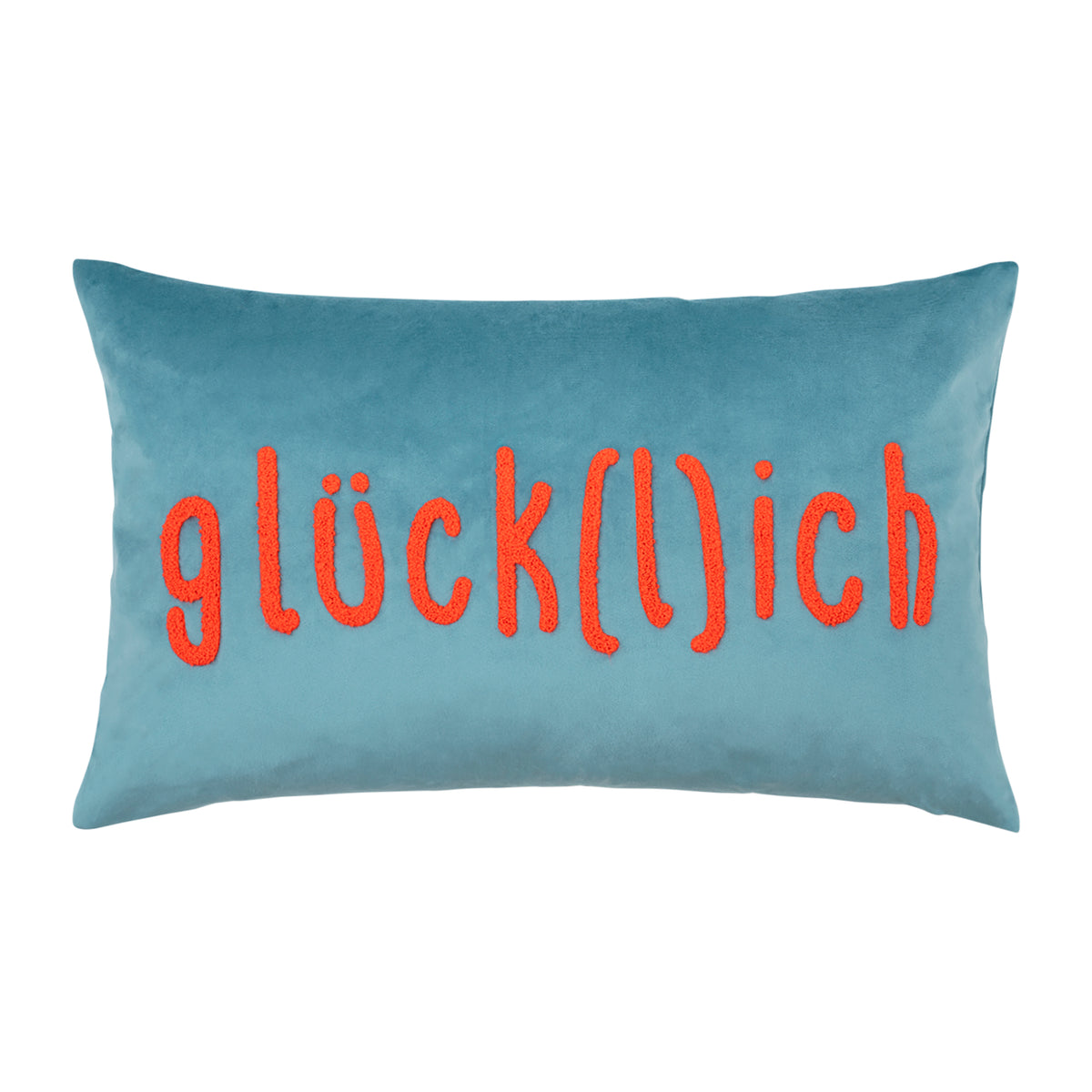 pad LETTERS Kissenhülle „glück(l)ich“ – Statement-Kissen