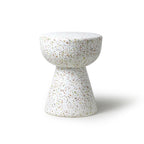 HKliving Terrazzo Beistelltisch – Beton 35x35x44 cm