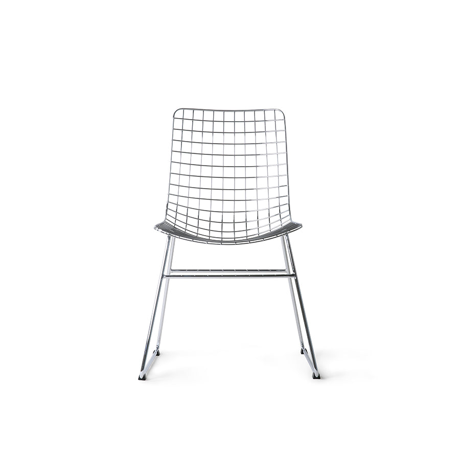 HKliving Wire Dining Chair – Metallstuhl in Chrom