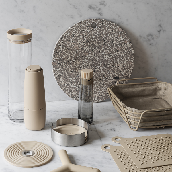 blomus OOLONG Untersetzer aus Edelstahl mit Silikon