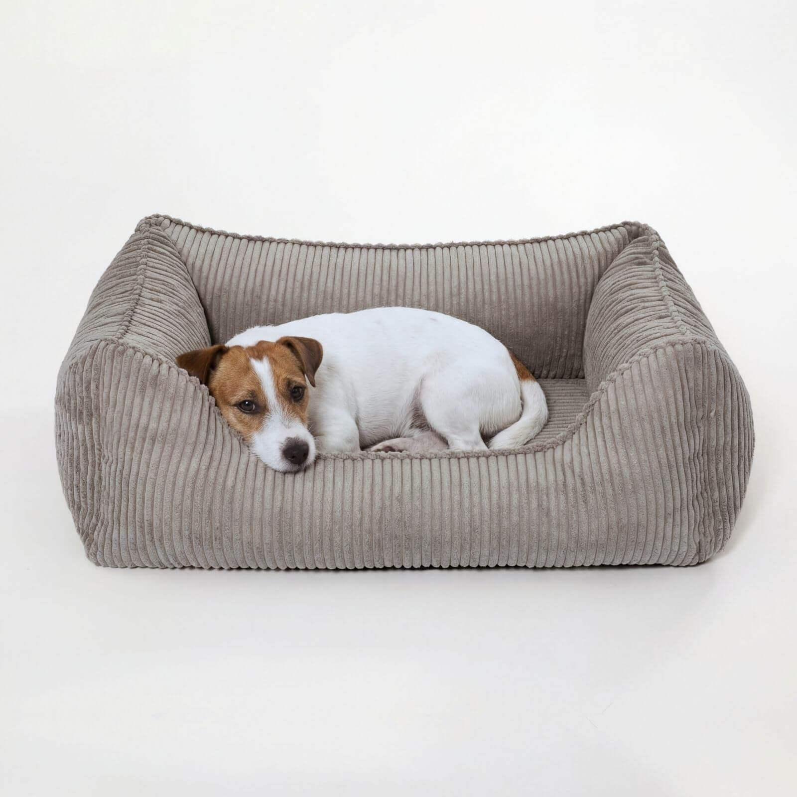 Hundebett ANTON Cord Grau