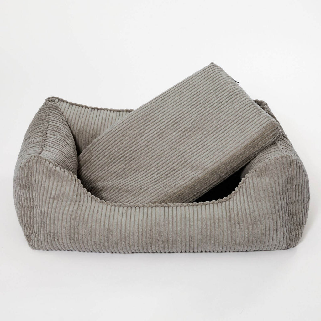 Hundebett ANTON Cord Grau