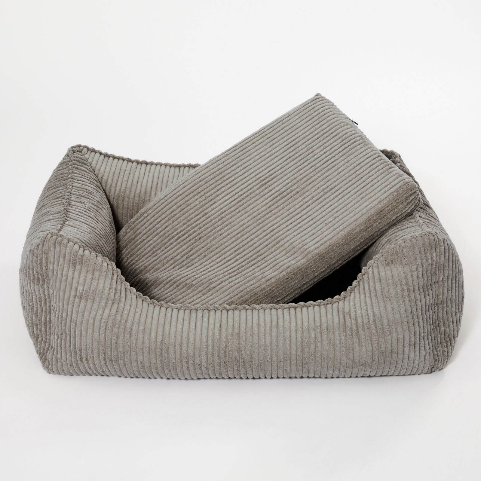 Hundebett ANTON Cord Grau