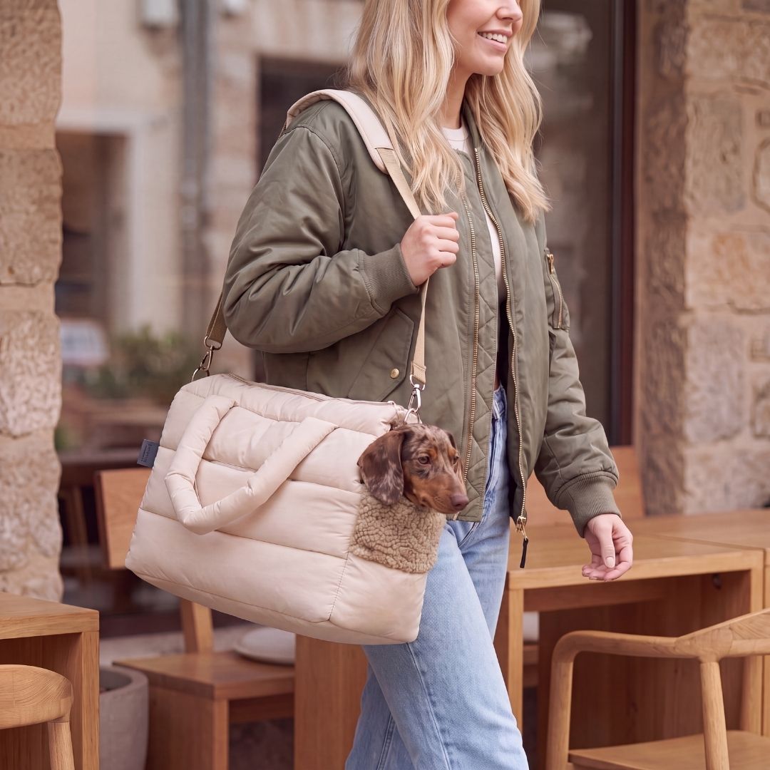 Hundetragetasche SARA Beige
