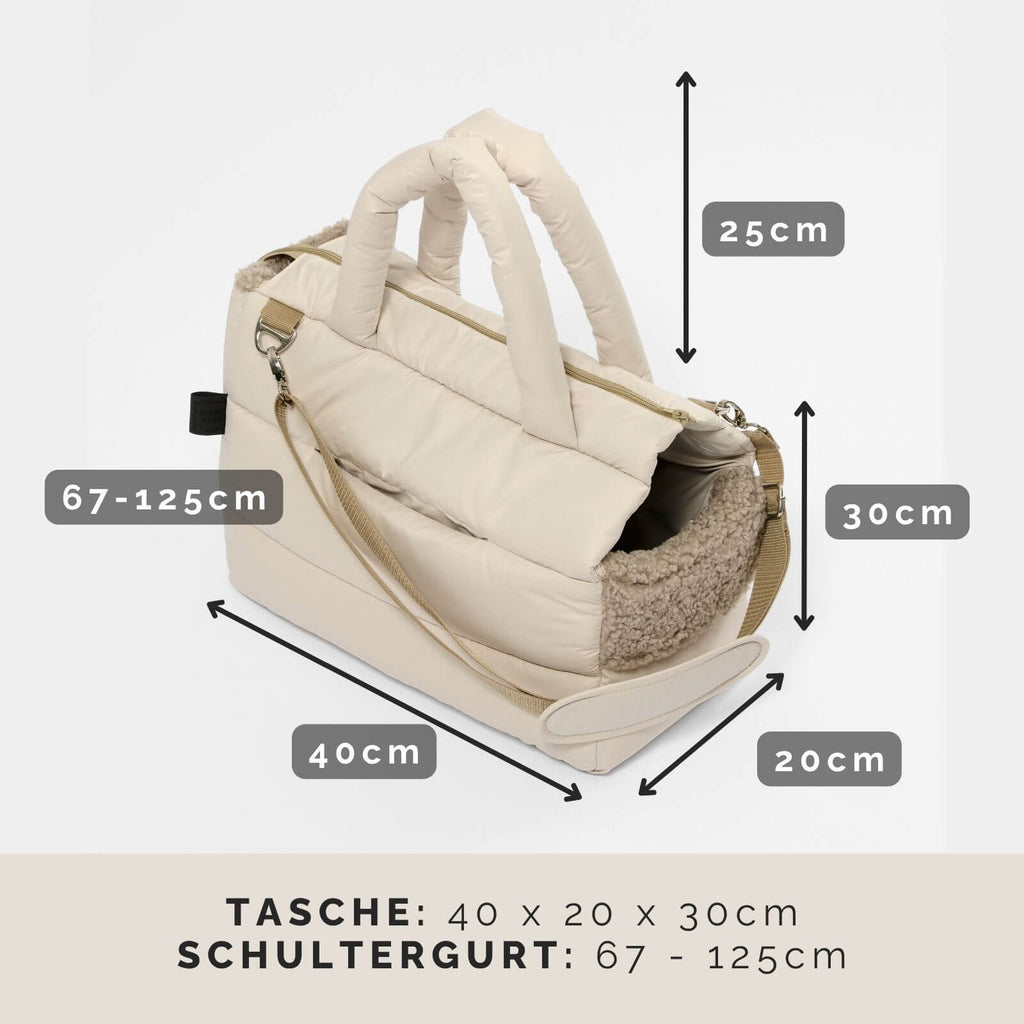 Hundetragetasche SARA Beige