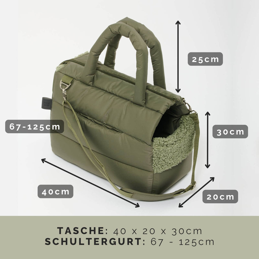 Hundetragetasche SARA Olive
