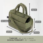 Hundetragetasche SARA Olive