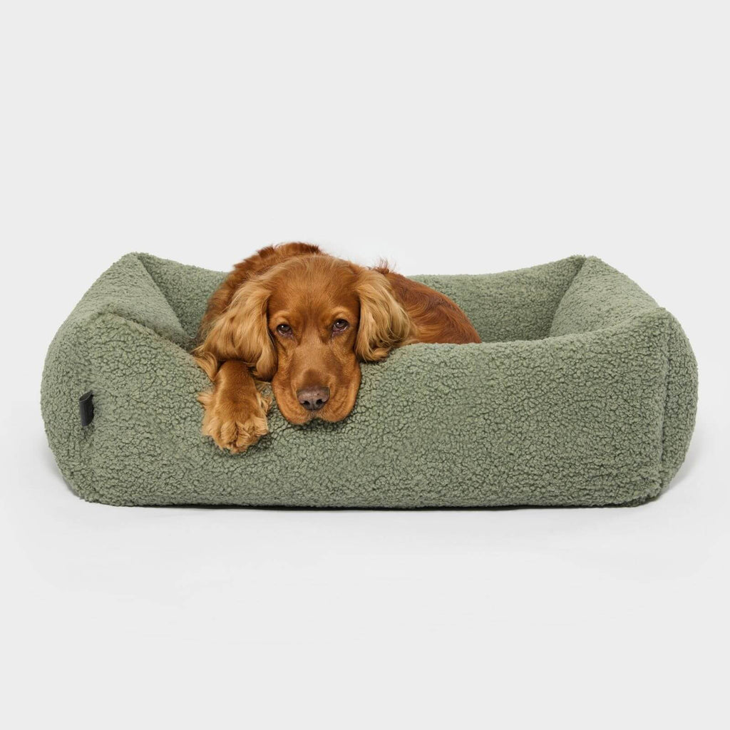 Hundebett SVEN Teddy Olive