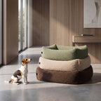 Hundebett SVEN Teddy Olive