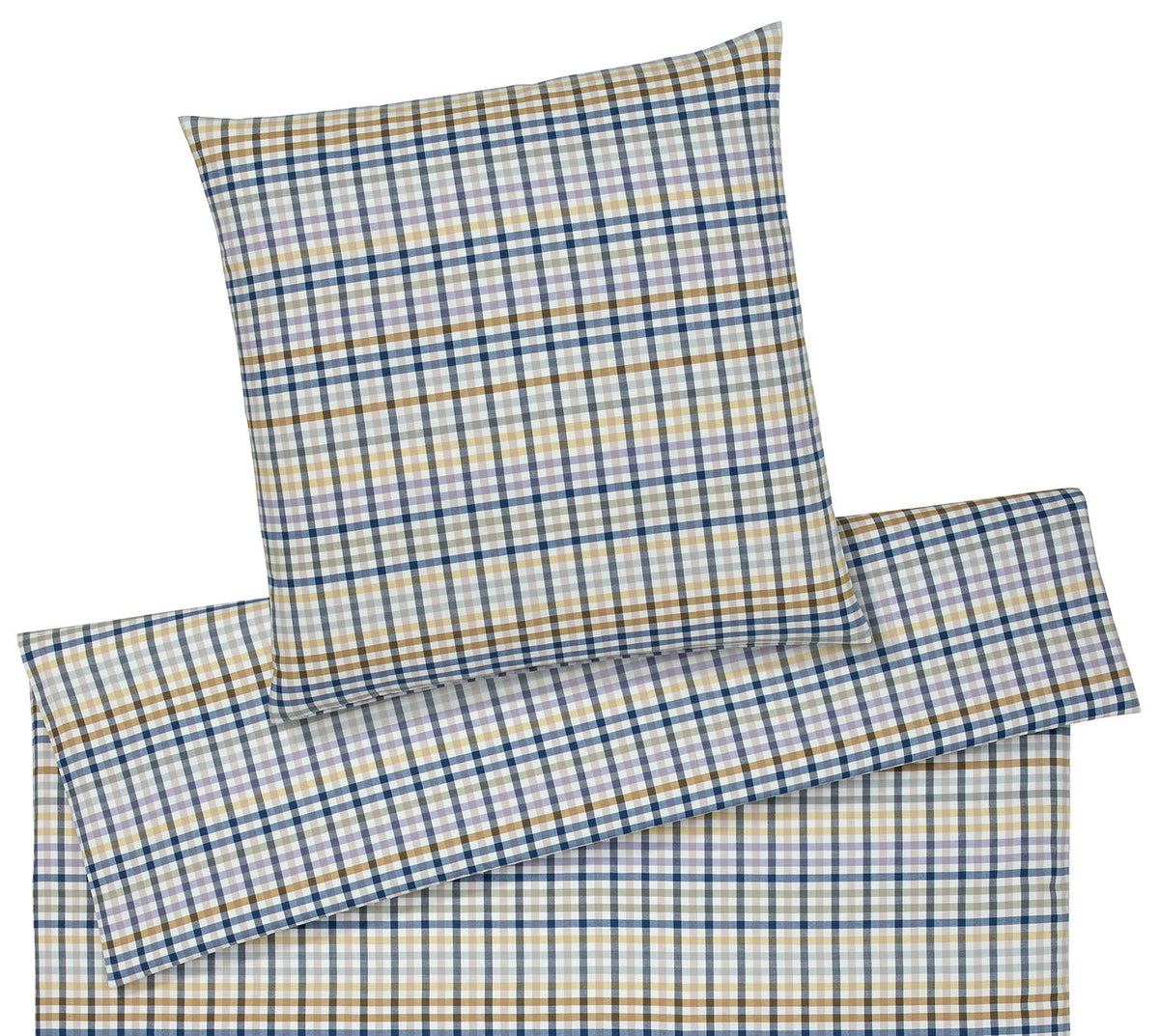 elegante Aberdeen Bettwäsche-Set – Soft-Flanell mit Mini-Karo-Design