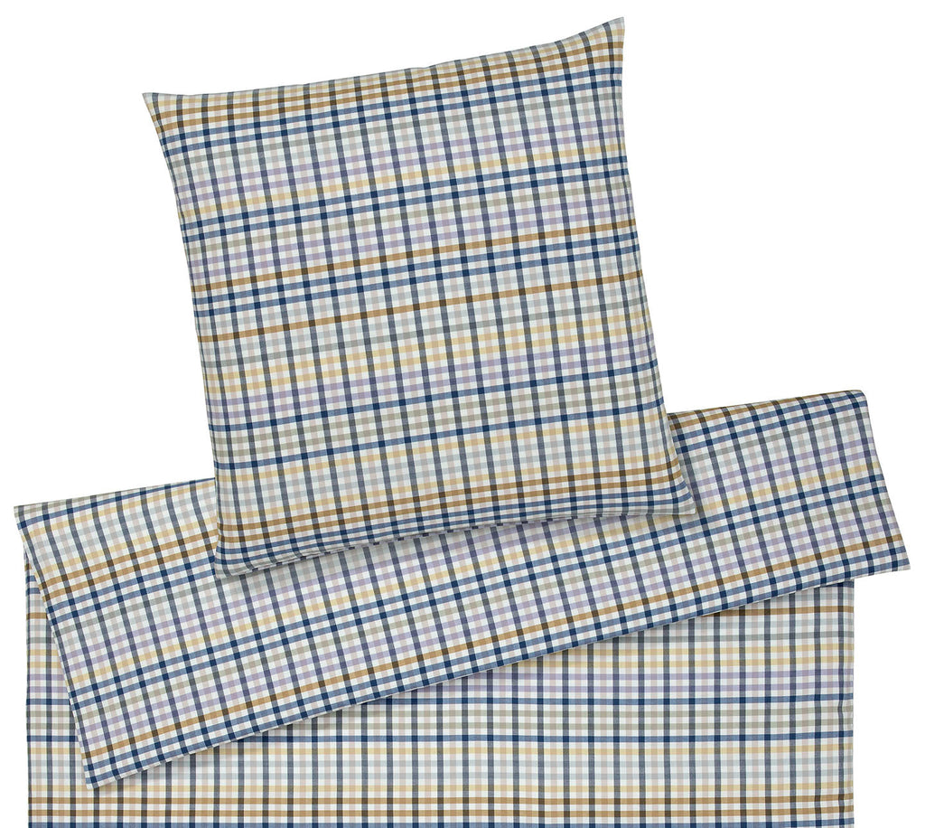elegante Aberdeen Bettwäsche-Set – Soft-Flanell mit Mini-Karo-Design