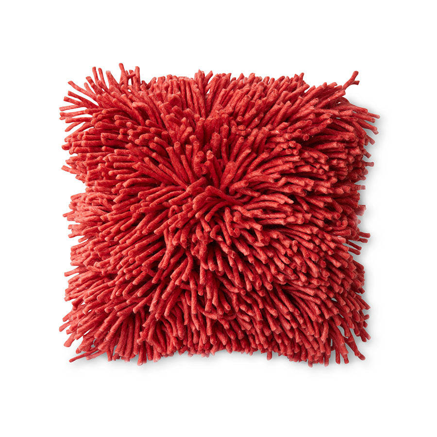 HKliving Rugged Kissen – Hochflor aus Wolle, 50x50 cm