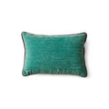 HKliving Samt Kissen Deep Sea – Velours, 50x35 cm