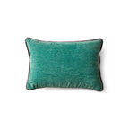HKliving Samt Kissen Deep Sea – Velours, 50x35 cm