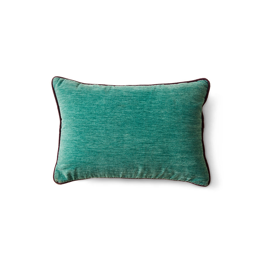 HKliving Samt Kissen Deep Sea – Velours, 50x35 cm