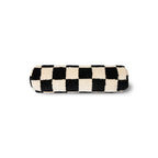 HKliving Black and White Statement Nackenrolle – Wolle, 13x50 cm