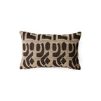 HKliving Rustic Seidenkissen – Wolle & Seide, 40x25 cm, braun