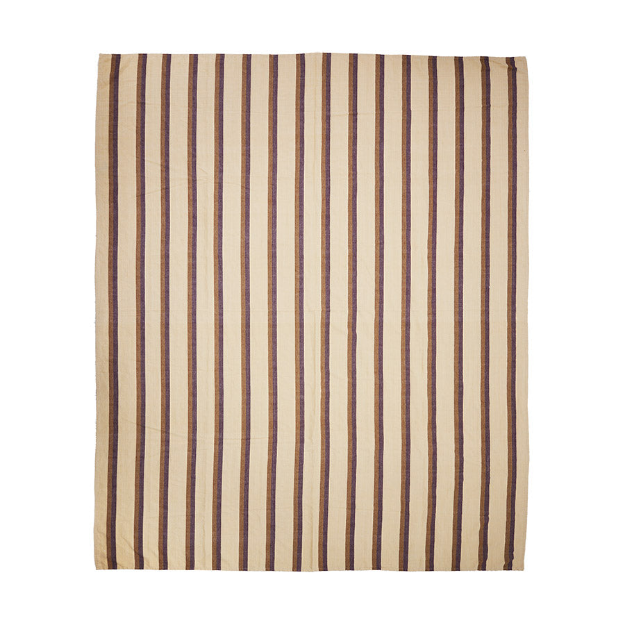 HKliving Vida Striped Tagesdecke – Leinen & Baumwolle, 230x275 cm