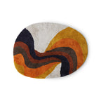 HKliving Retro Swirl Badematte – Baumwolle, 90x120 cm
