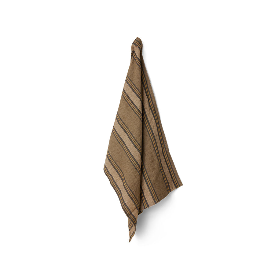 HKliving Vida Striped Geschirrtuch – Leinen-Baumwolle