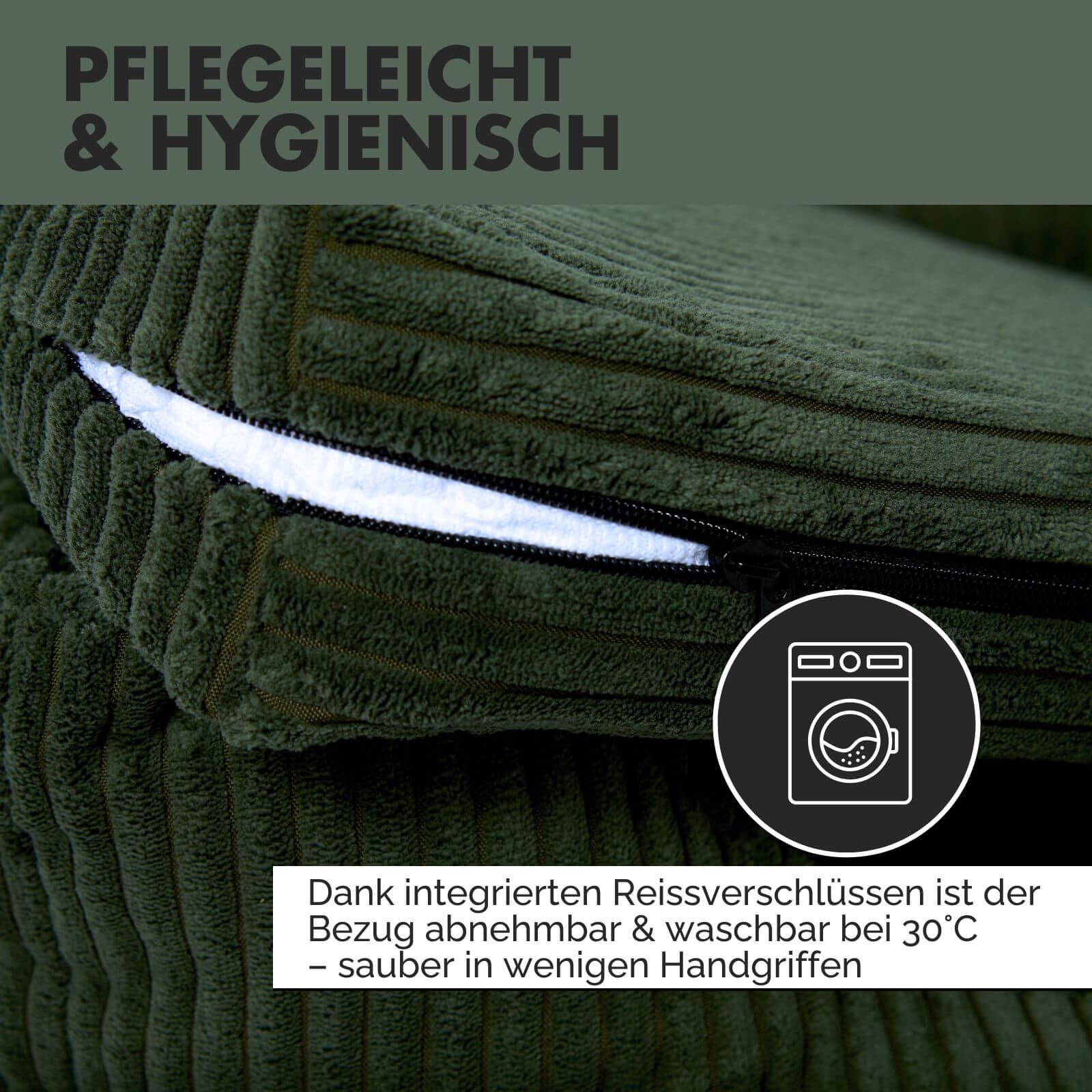 Hundebett ANTON Cord Olive