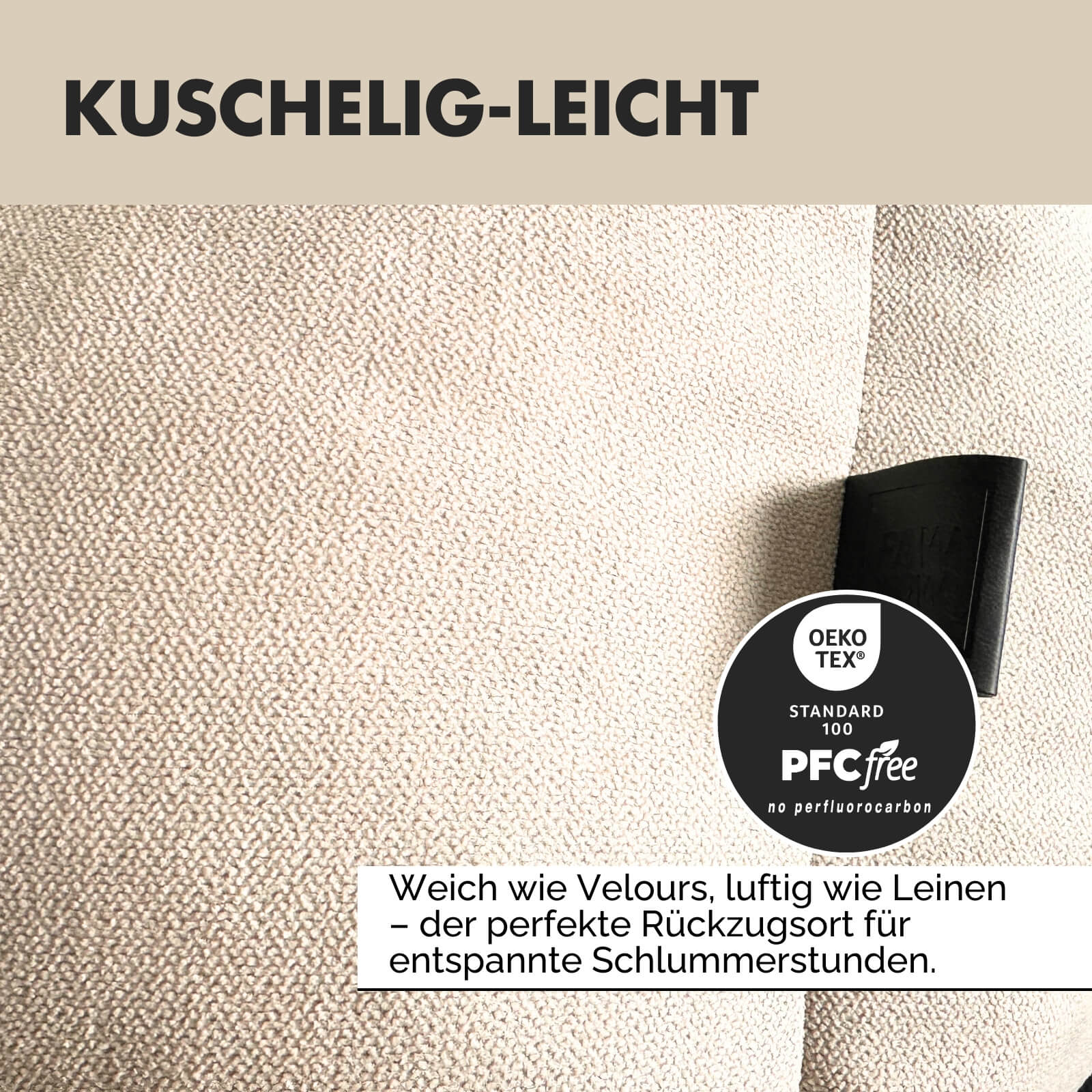 Hundebett EMMA Beige