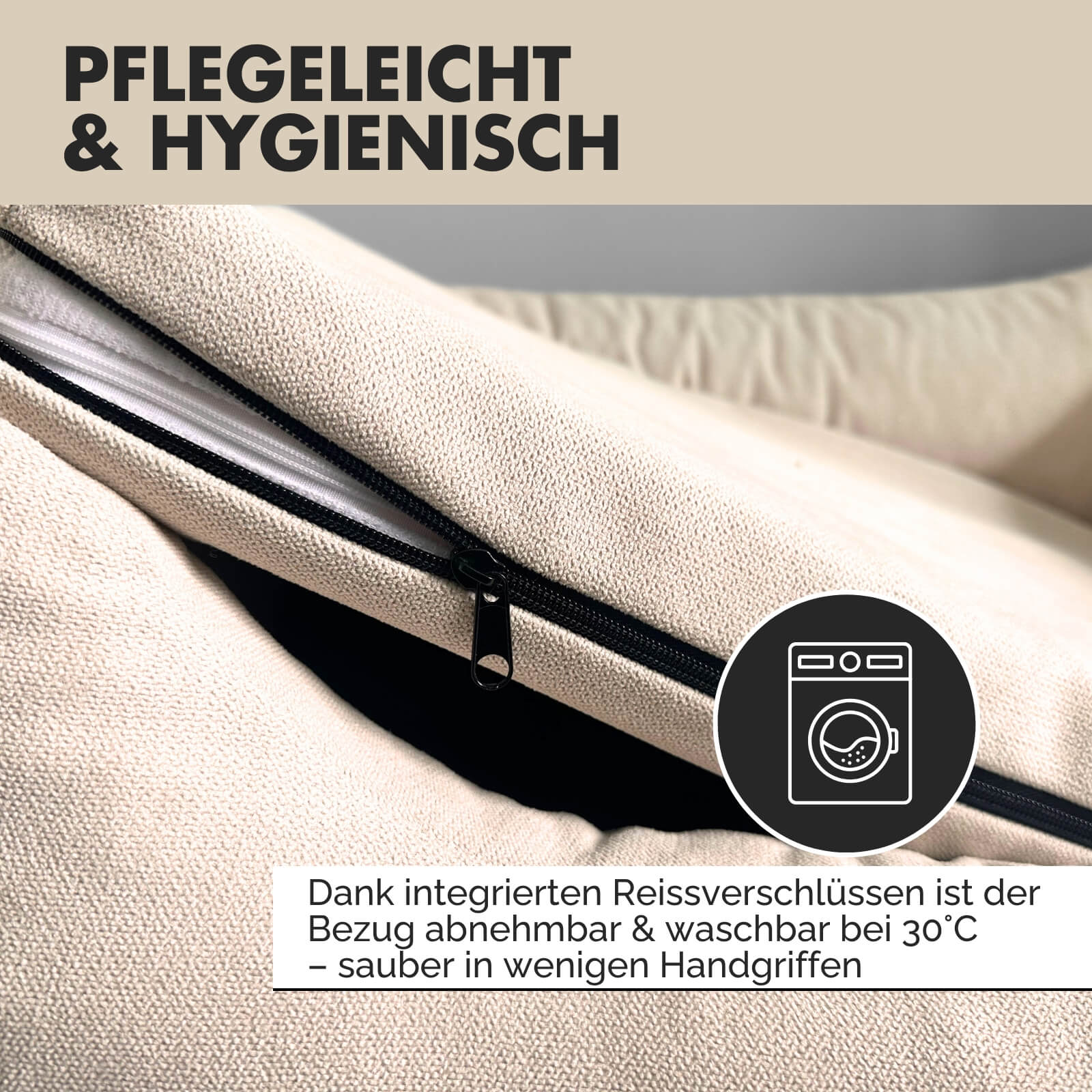 Hundebett EMMA Beige