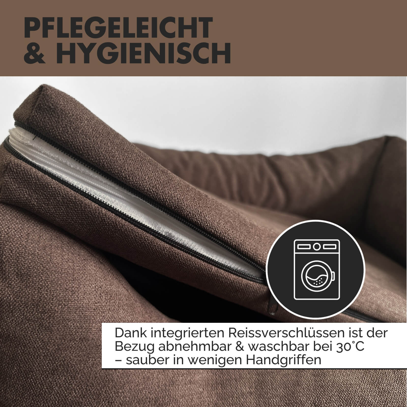 Hundebett EMMA Braun