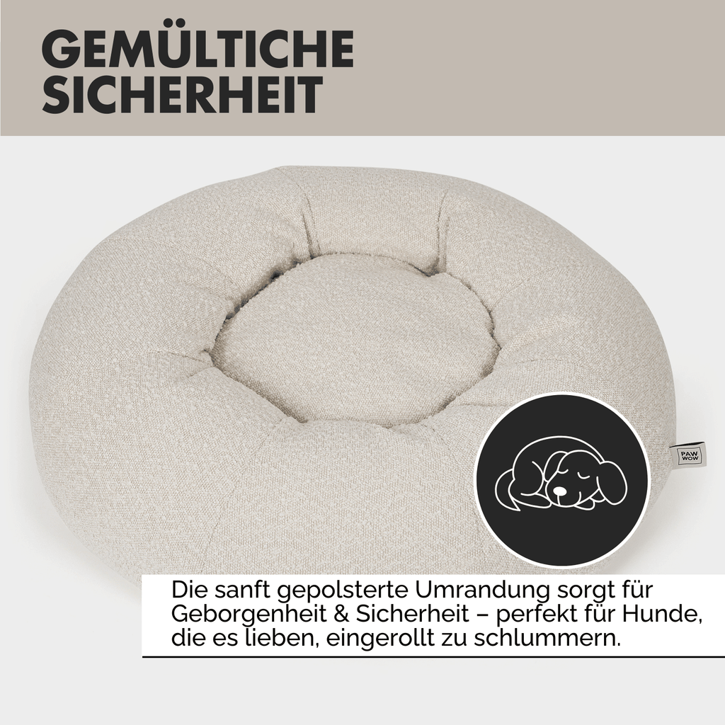 Hundebett LENI Bouclé Beige