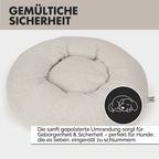 Hundebett LENI Bouclé Beige