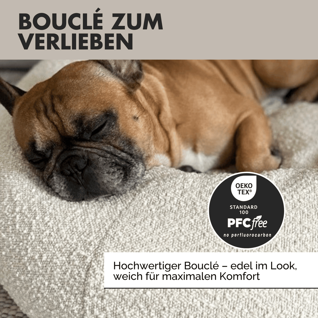 Hundebett LENI Bouclé Beige