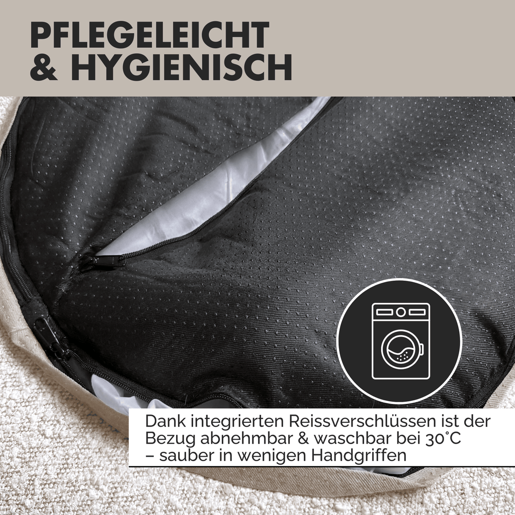 Hundebett LENI Bouclé Beige