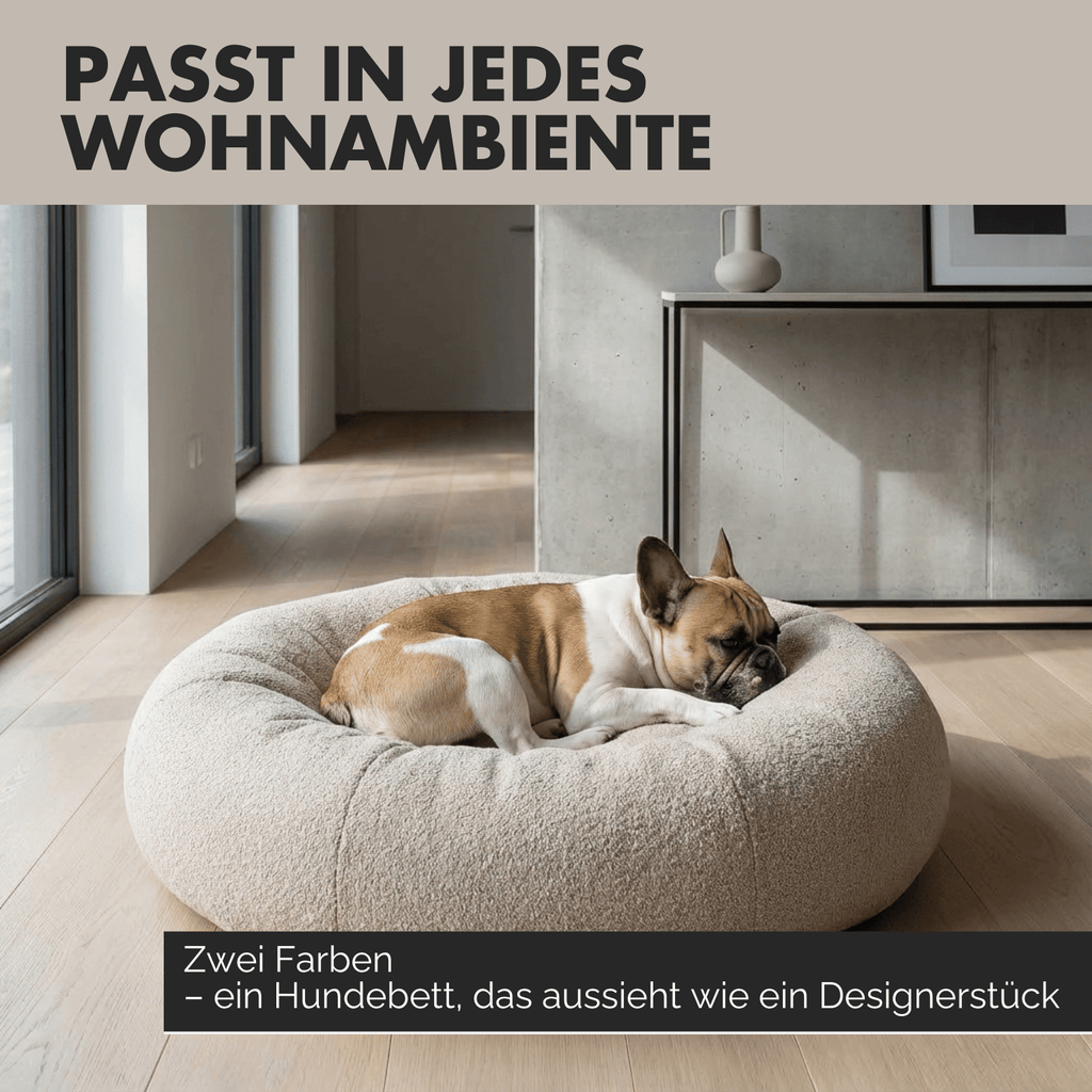 Hundebett LENI Bouclé Beige